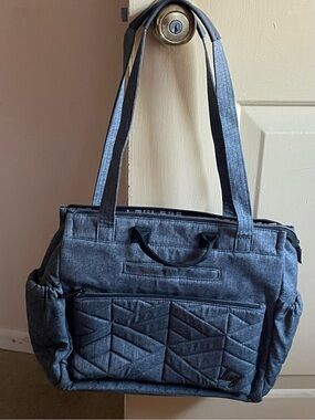 Lug Soprano Everyday Quilted Tote Bag in Heather Gray - EUC